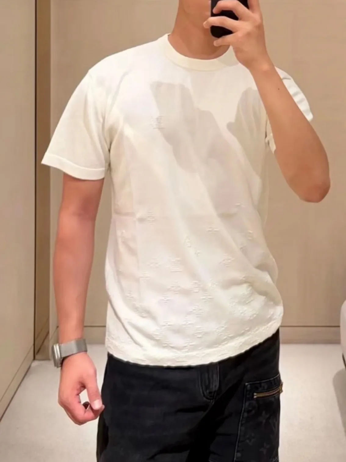 Louis Vuitton/Louis Vuitton Gradient presbyopic gradient jacquard short sleeves